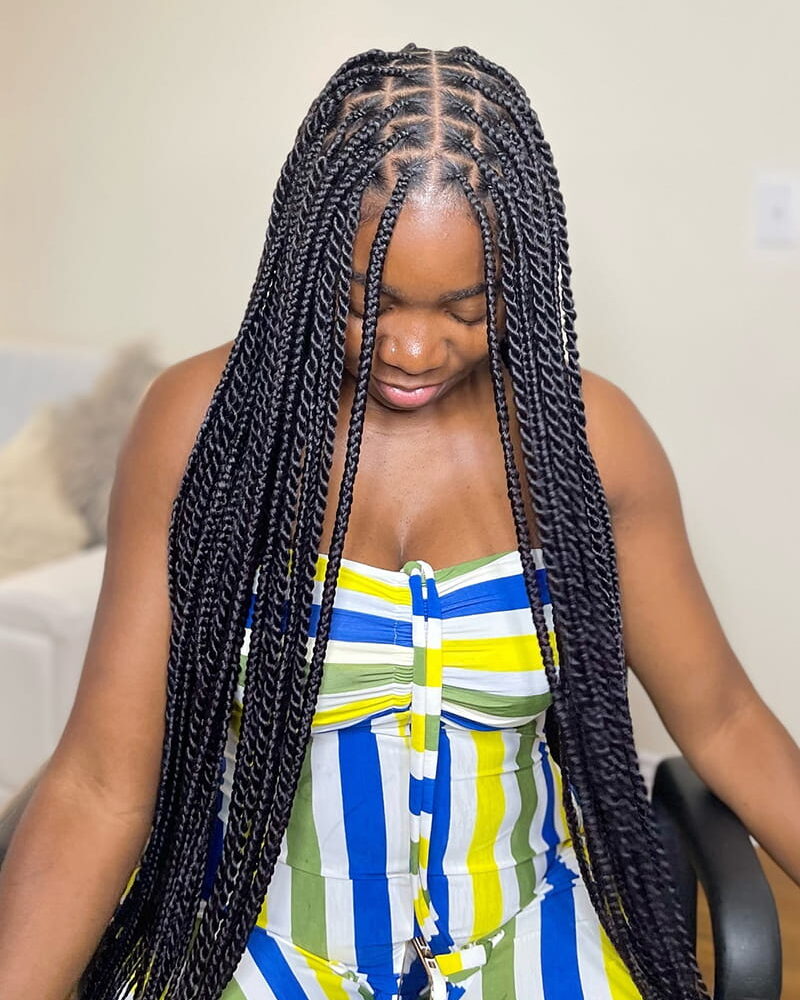 Protective Senegalese Twists for Black Women