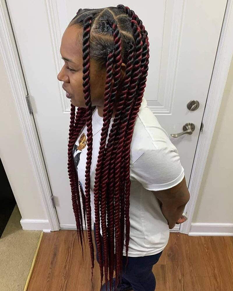 Protective Senegalese Twists for Black Women