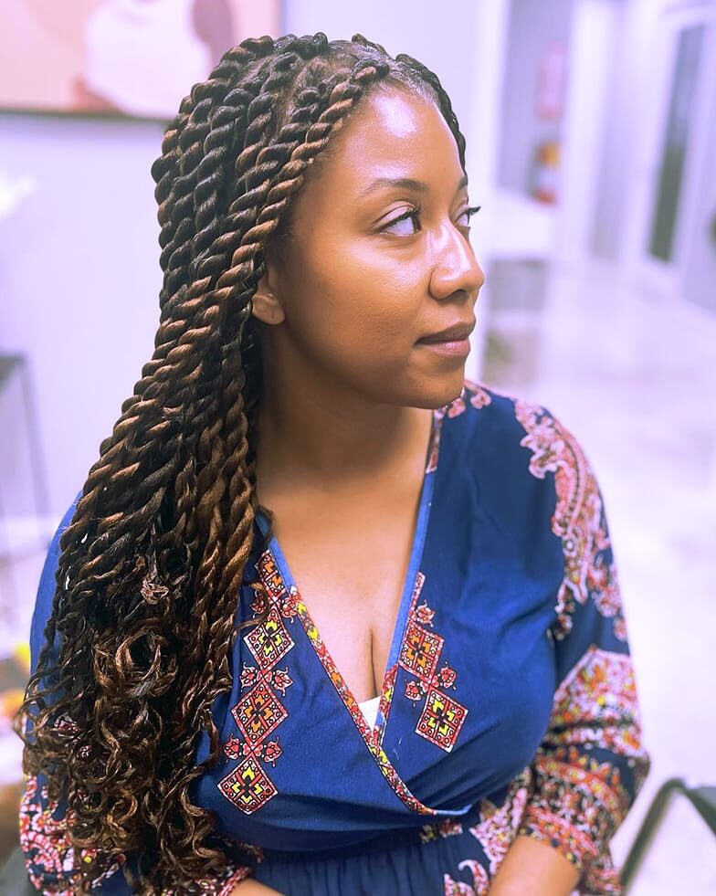 Protective Senegalese Twists for Black Women